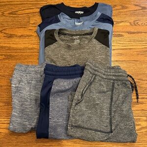 OshKosh B'gosh Kids' Gray and Navy shorts and tees